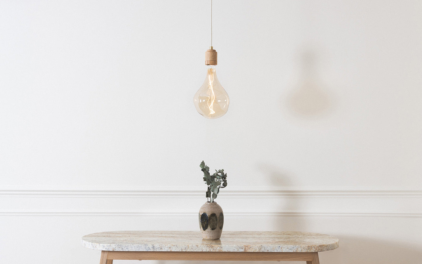 Norden - Voronoi II Pendant - oak wood