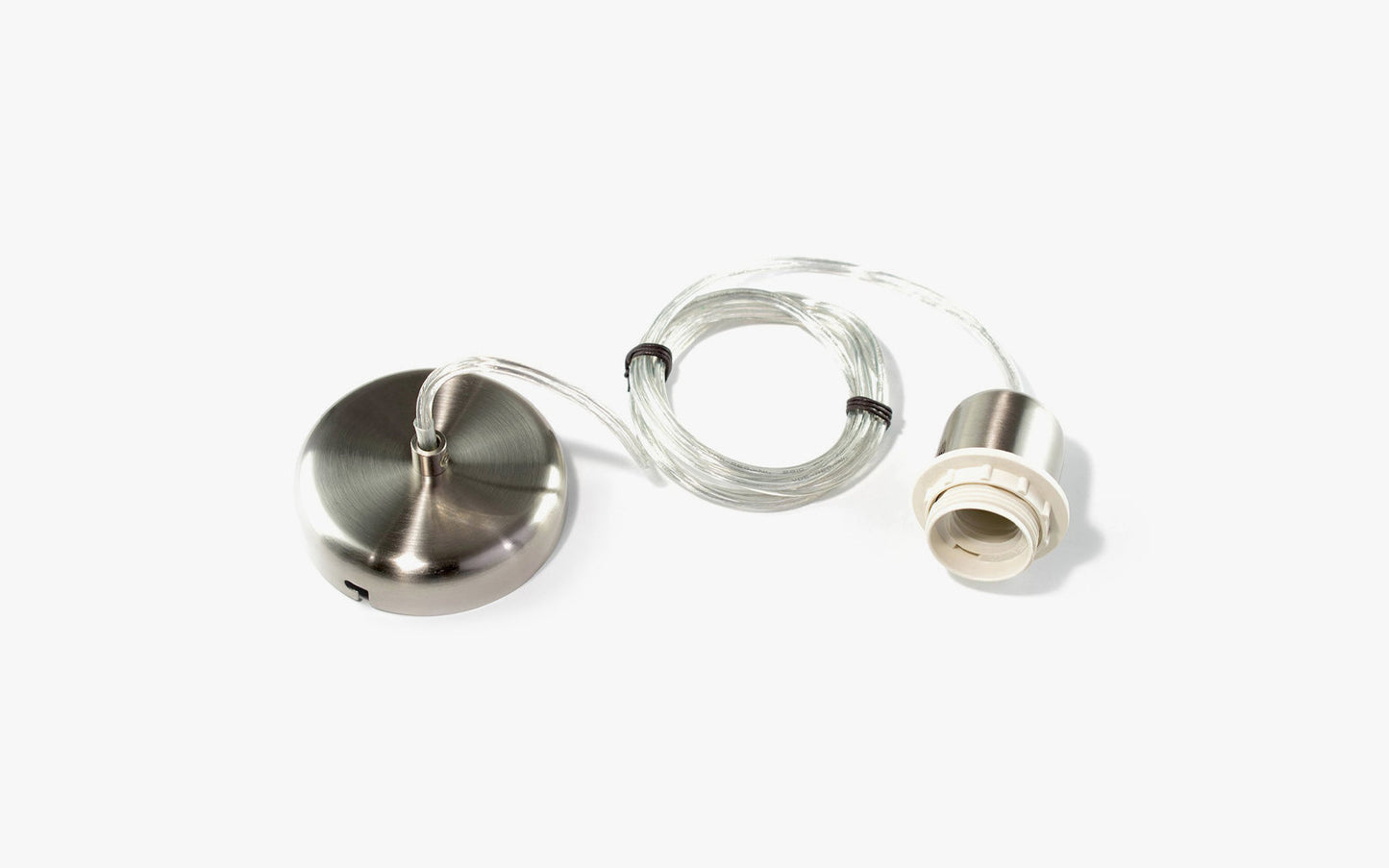 Satin Nickel E26 Ceiling Kit - USA/CANADA