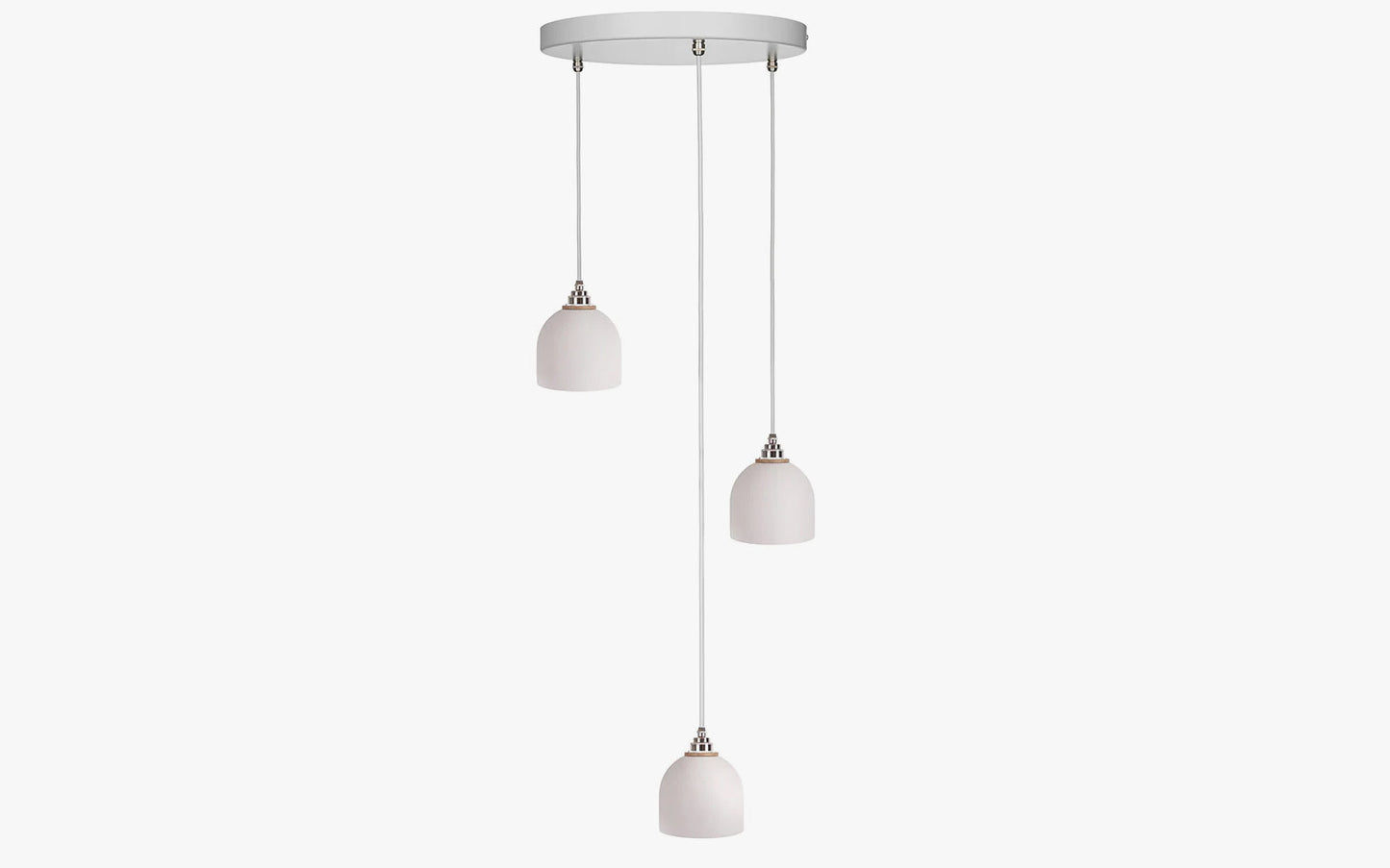 Bue Pendant - Trio Cluster - oak wood