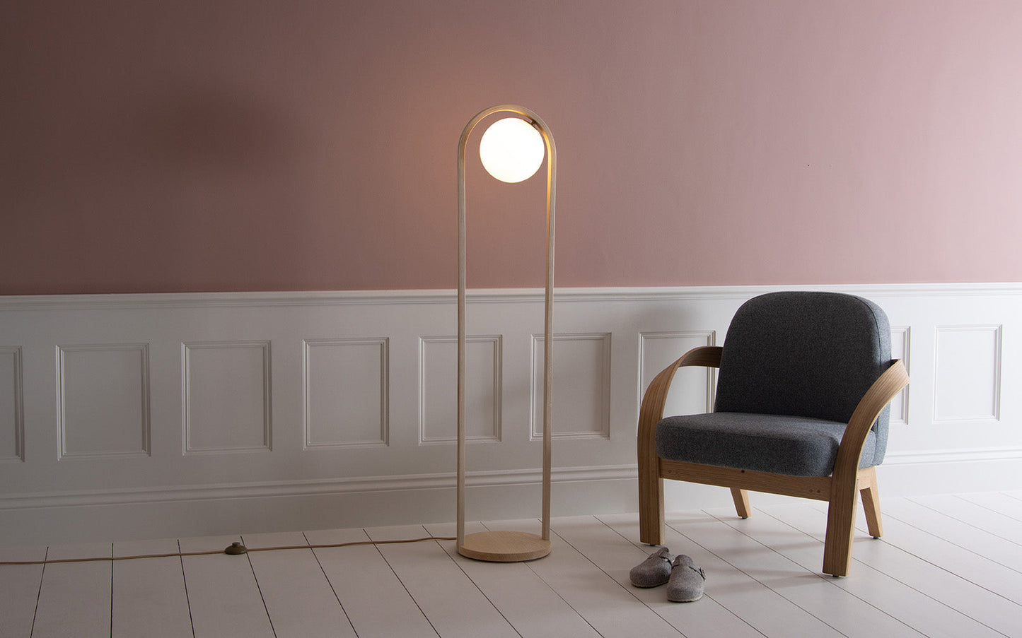 Loer Floor Light - glass