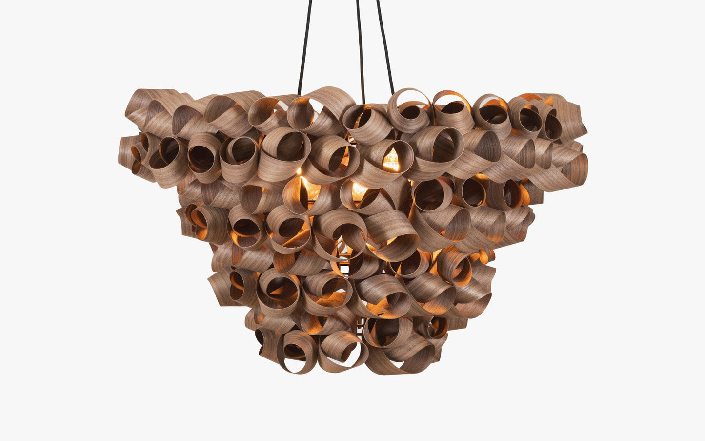 Shoal Chandelier - oak wood