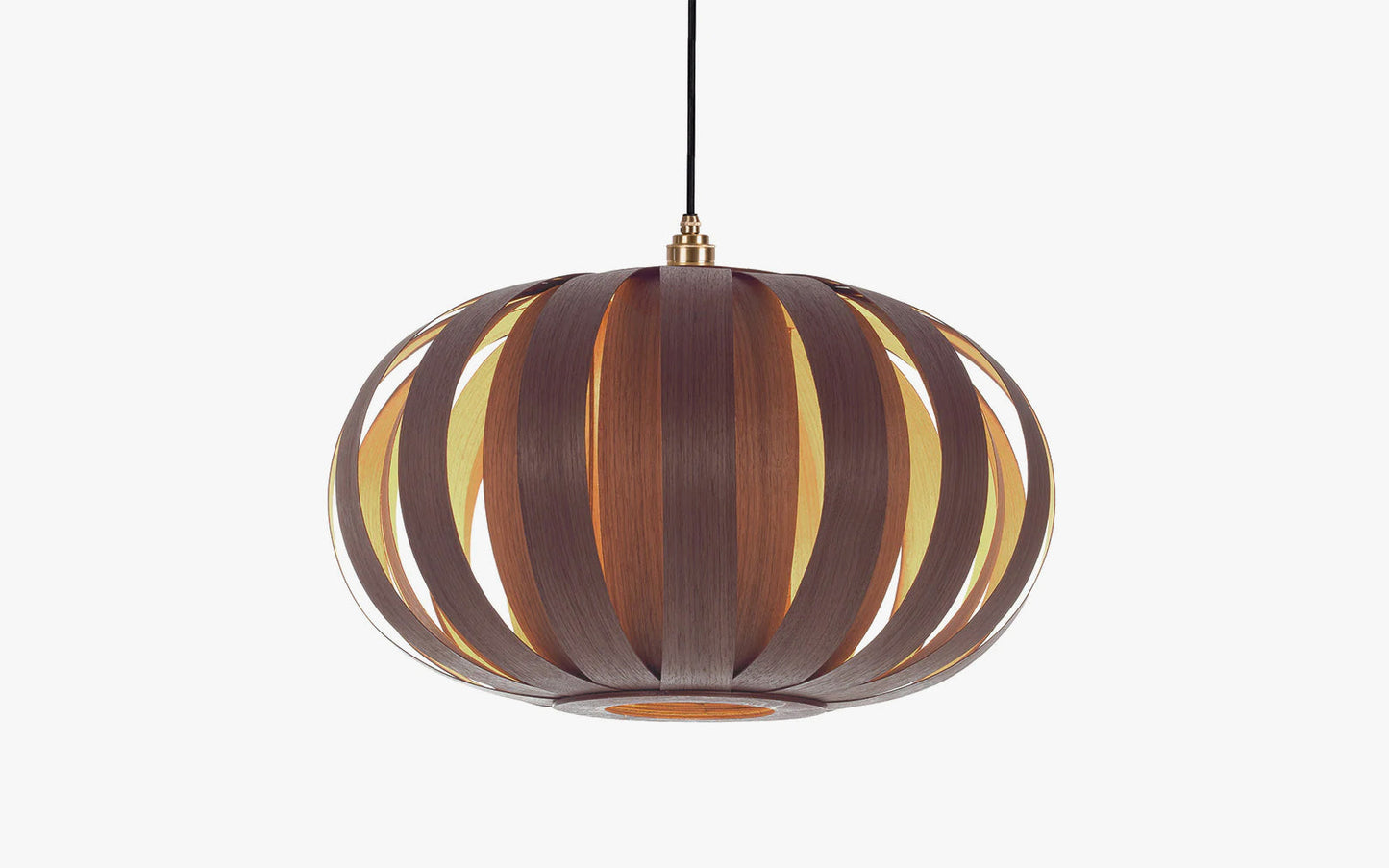 Urchin Pendant - oak wood