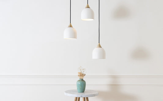 Bue Pendant - Trio Cluster - oak wood