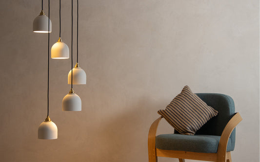 Bue Waterfall Chandelier - ceramic