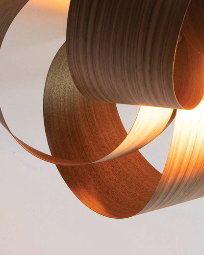 Drift Flush Ceiling Light - oak wood