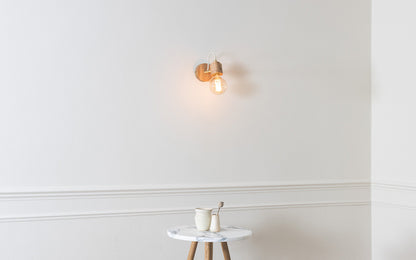 Elin Wall Light - oak wood