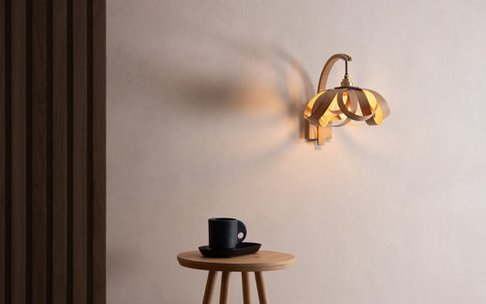 Skipper X-Small - Stem Wall Light - oak wood