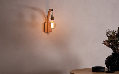 Hanter Wall Light - oak wood