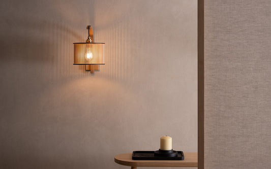 Artus X-Small - Stem Wall Light - oak wood
