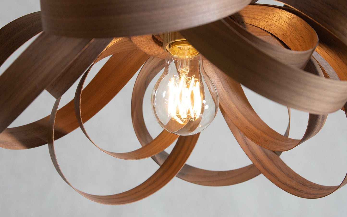 Skipper Pendant Small - Trio Cluster - oak wood