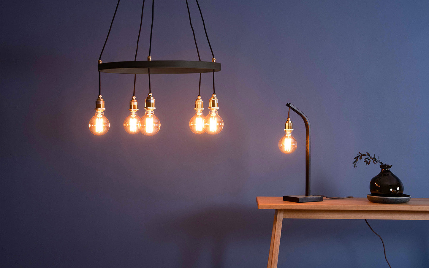 Noctis Kern Pendant - oak wood