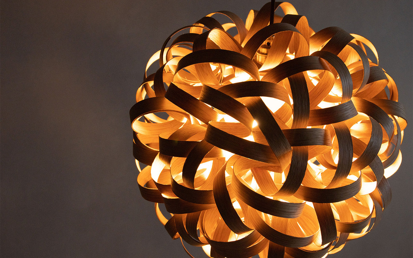 No.1 Pendant - Trio Cluster - oak wood