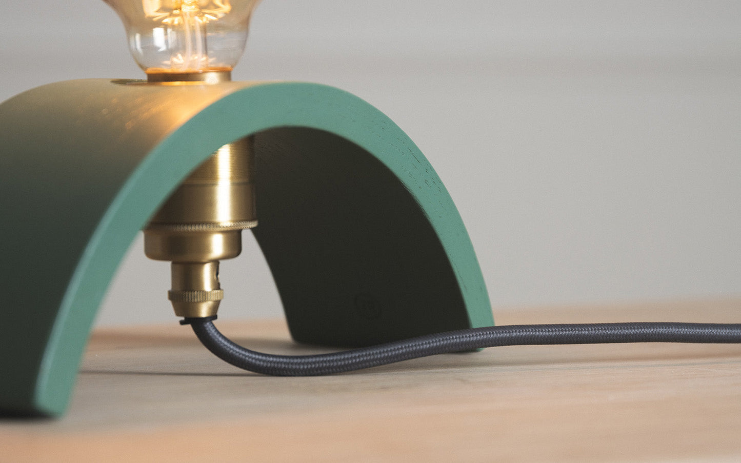Cove Archer Table Light - Falmouth Blue - brass