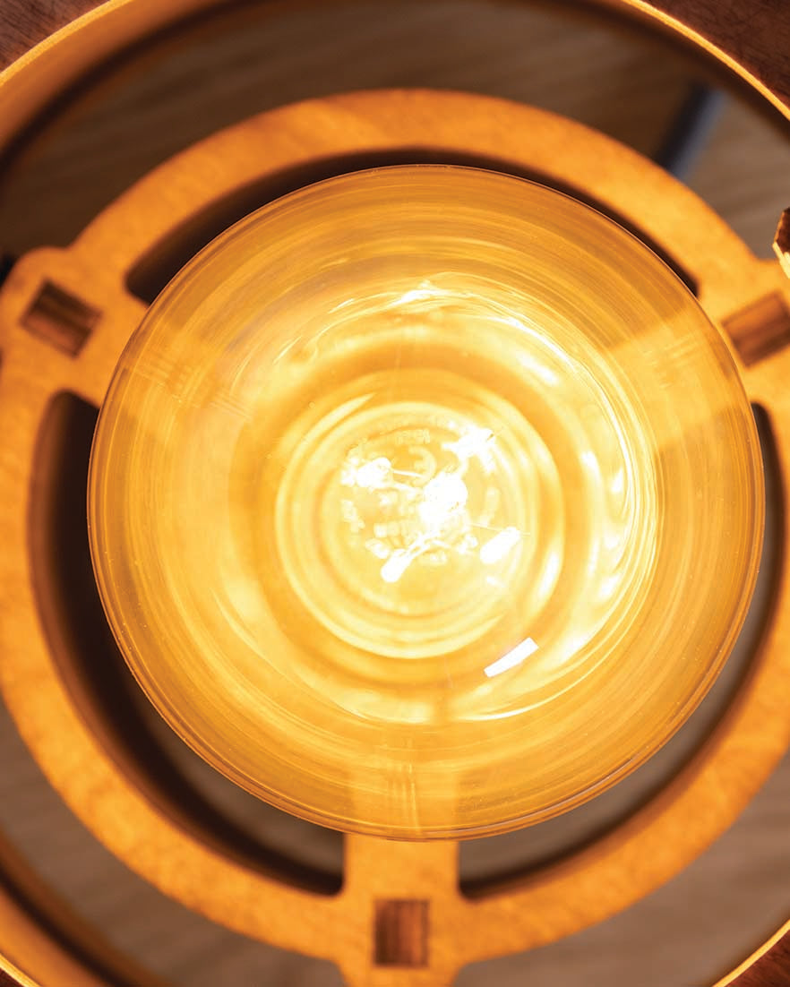 Leven Table Light - oak wood