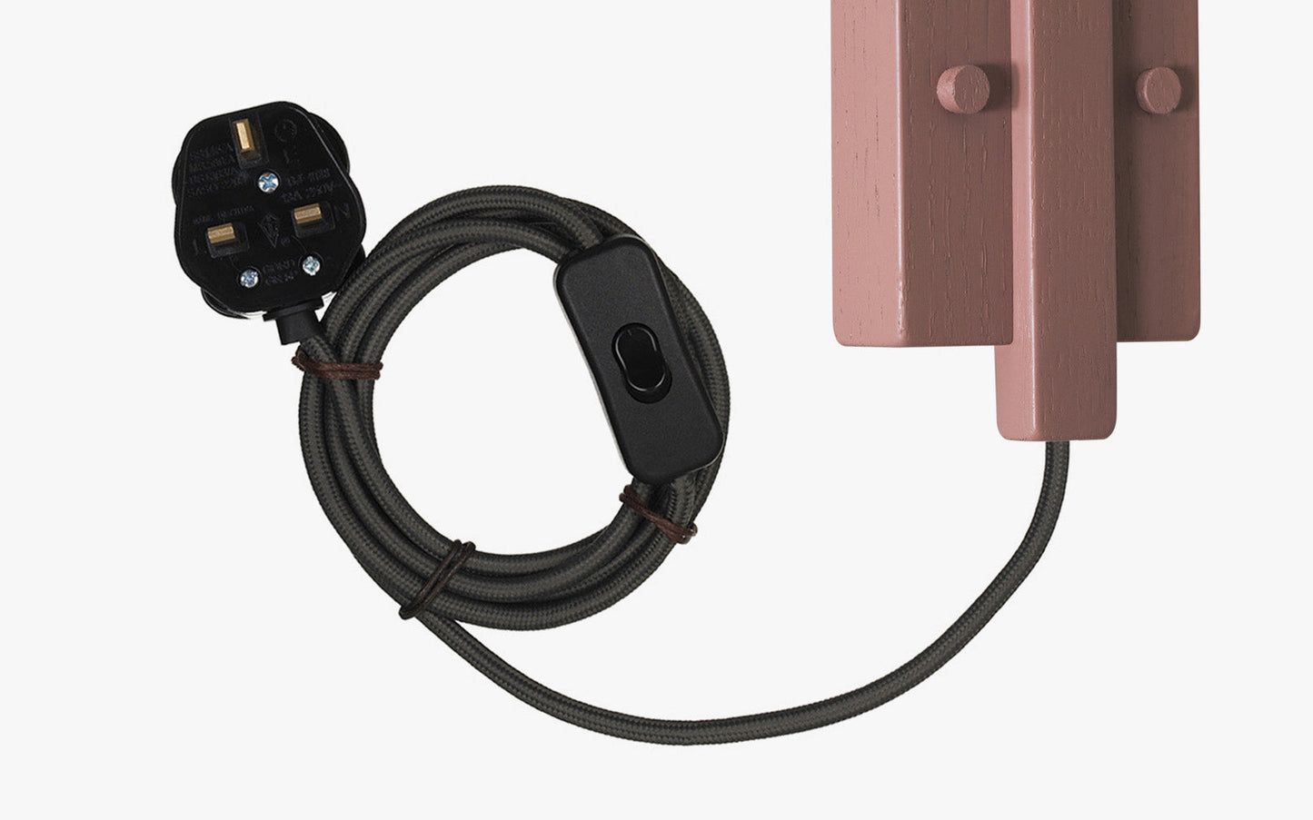 Cove Hanter Wall Light - Falmouth Blue - oak wood