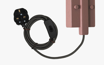 Cove Hanter Wall Light - Falmouth Blue - oak wood