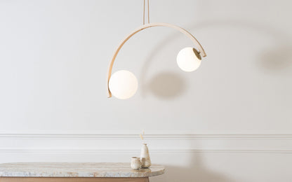 Loer Crescent Pendant - glass