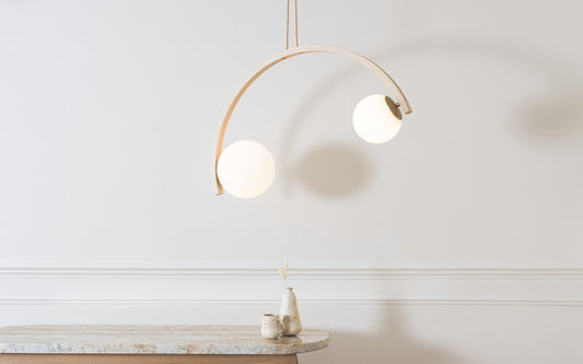 Loer Crescent Pendant - glass