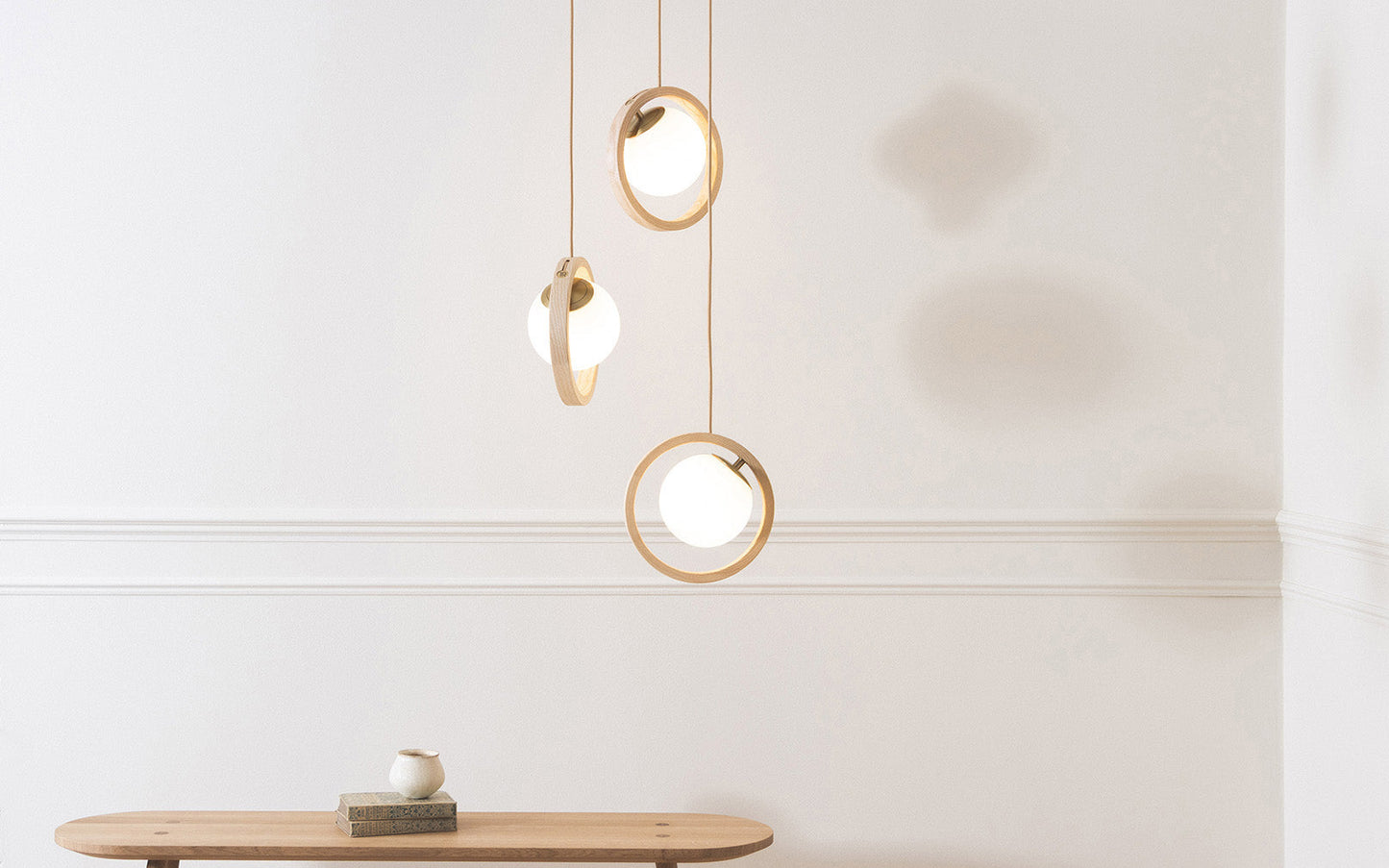 Loer Pendant Small - Trio Cluster - glass