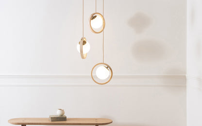 Loer Pendant Small - Trio Cluster - glass