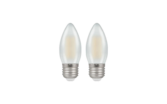 2* Crompton LED Filament Pearl 7192 Light Bulb - Included