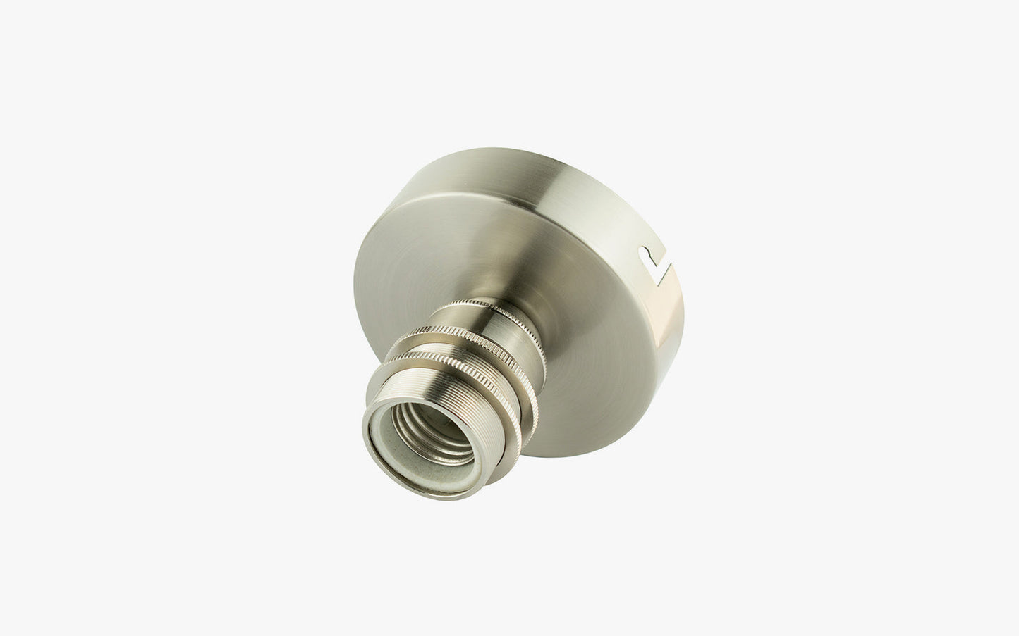 Flush Satin Nickel E26 Ceiling Kit - USA/ CANADA