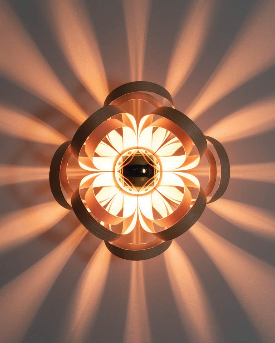 Skipper Small Wall Light - oak wood