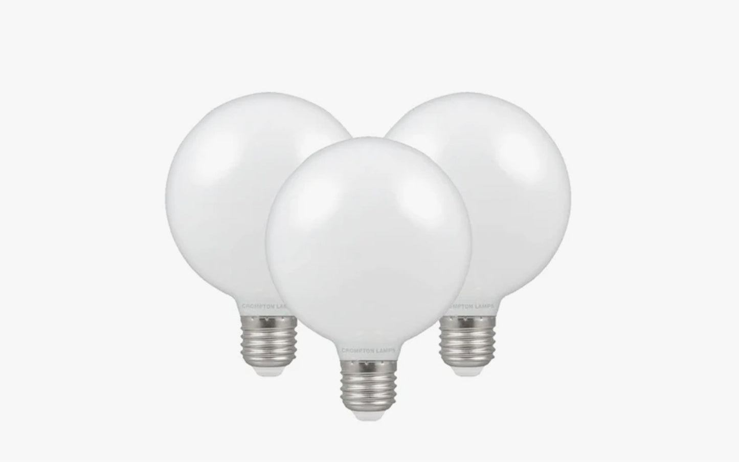 Crompton 12677 LED G95 Globe Light Bulb - glass