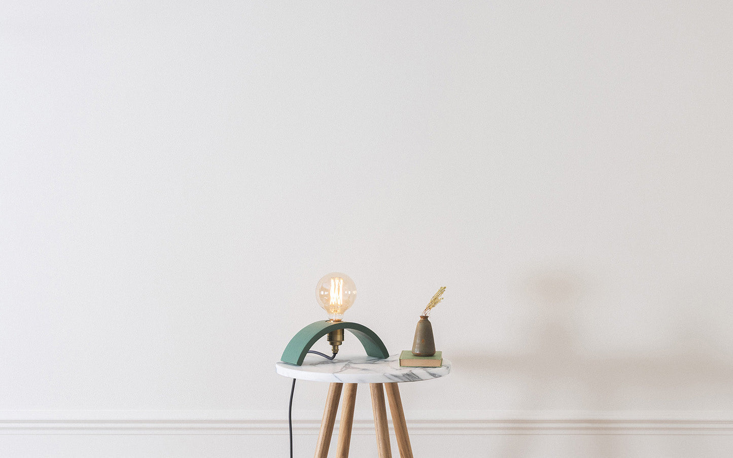 Cove Archer Table Light - Falmouth Blue - brass