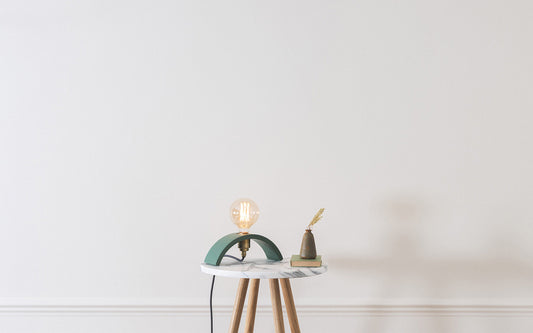 Cove Archer Table Light - Falmouth Blue - brass