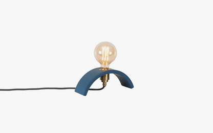 Cove Archer Table Light - Falmouth Blue - brass