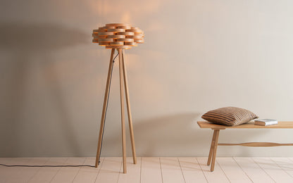 Gwenen Floor Light - oak wood
