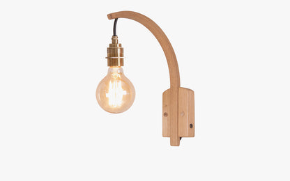 Hanter Wall Light - oak wood