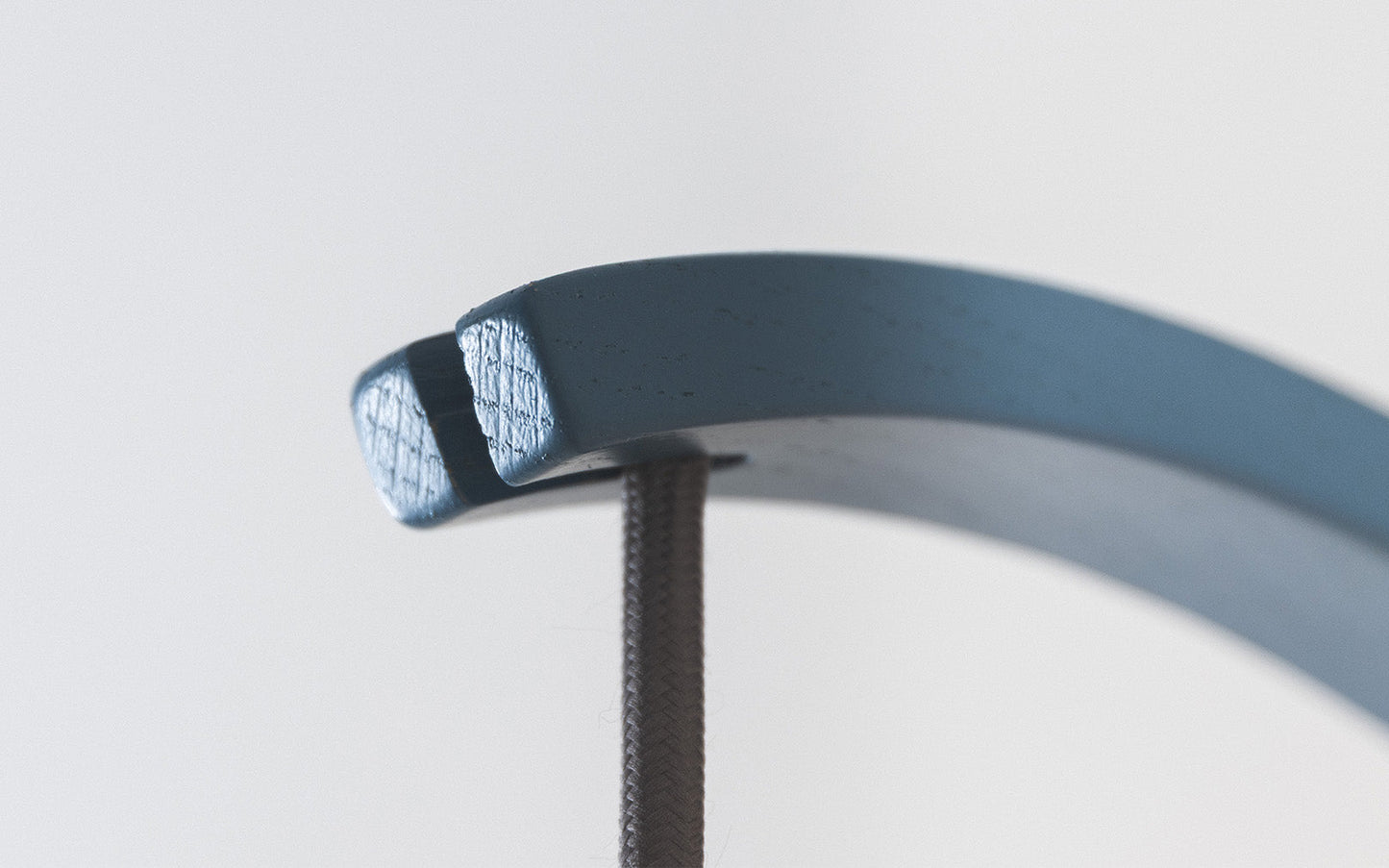 Cove Hanter Wall Light - Falmouth Blue - oak wood