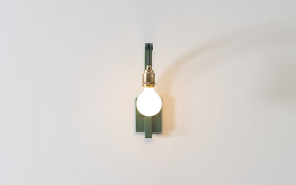 Cove Hanter Wall Light - Falmouth Blue - oak wood