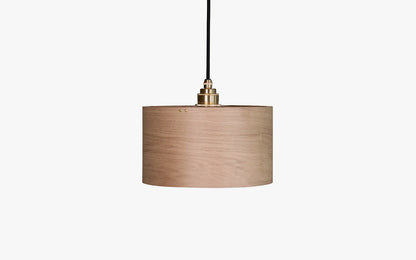 Kanna Drum Pendant - oak wood