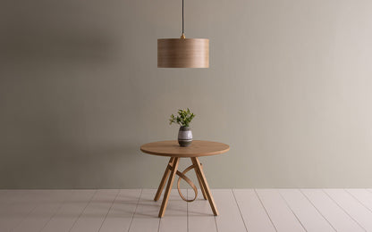 Kanna Drum Pendant Large - oak wood
