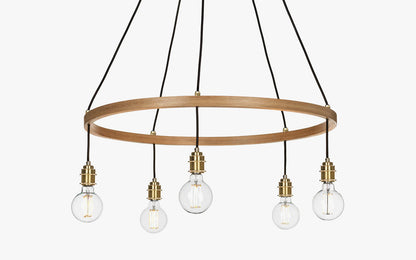 Kern Pendant Large - oak wood