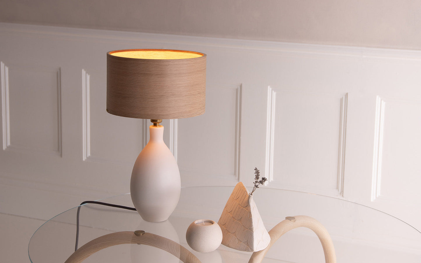 Kanna - Kurv Table Light Small - oak wood