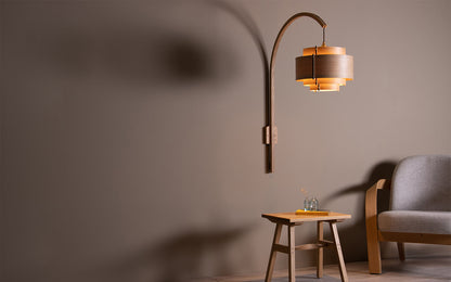 Leven - Tilow Wall Light Large - oak wood