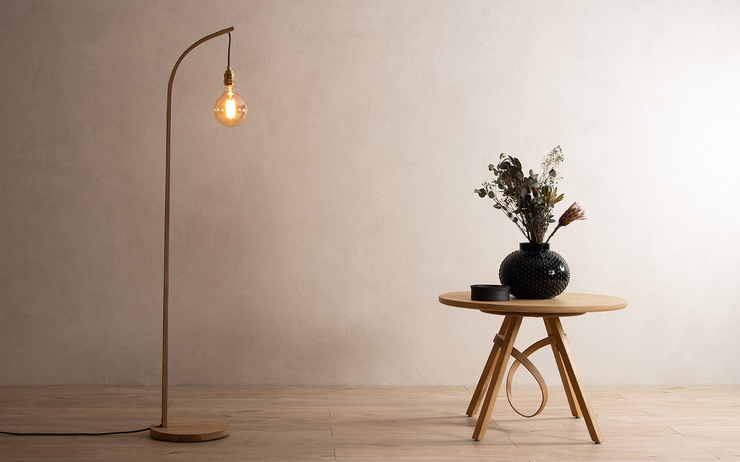 Mooring Floor Light - oak wood