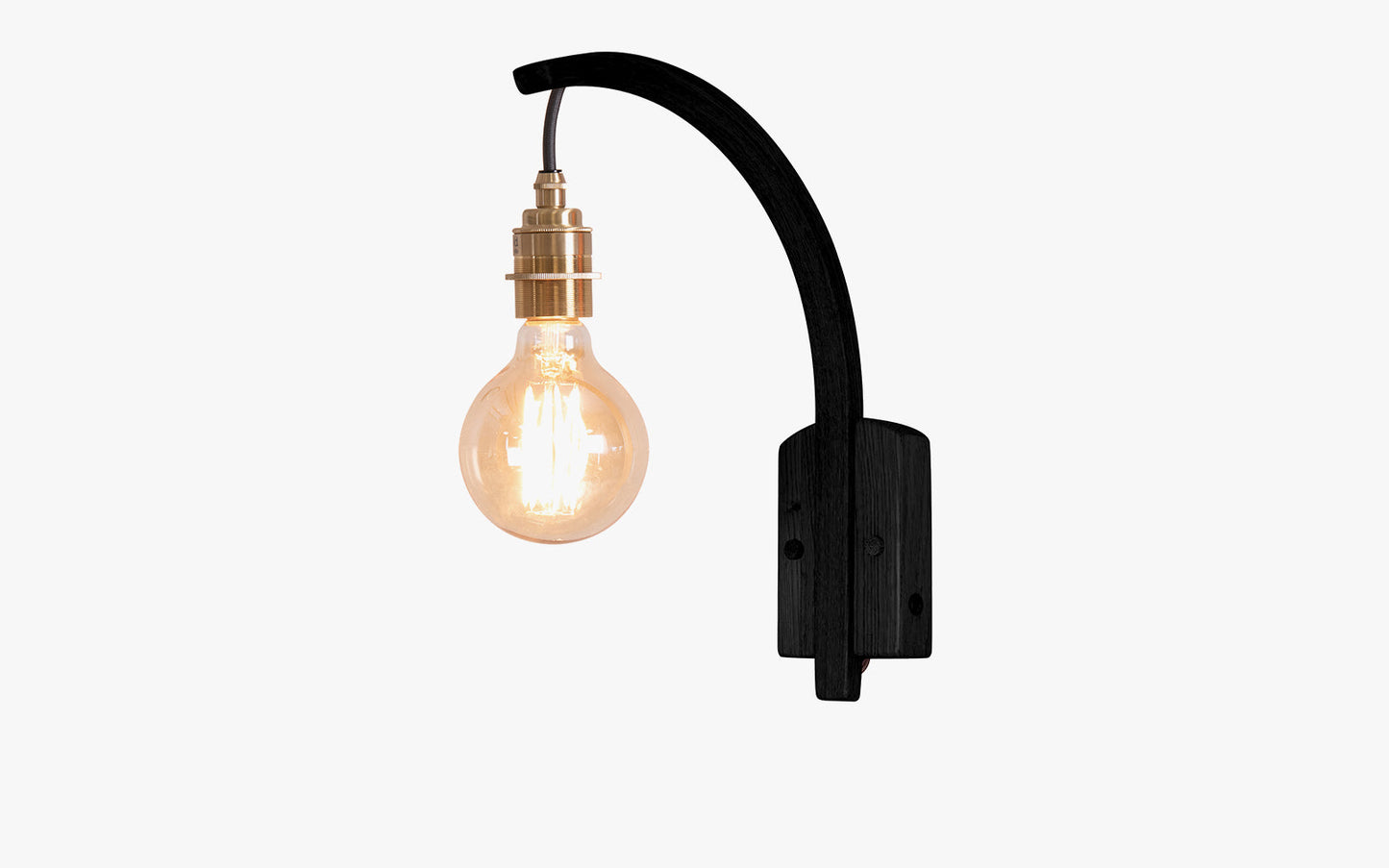 Noctis Hanter Wall Light - oak wood