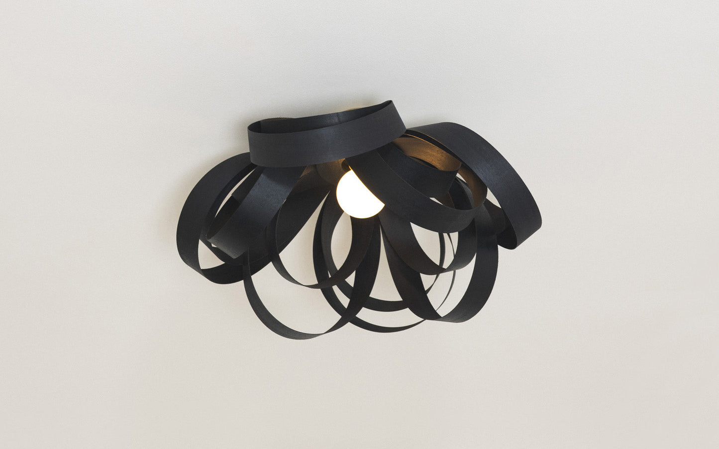 Noctis Skipper Flush Ceiling Light - wood