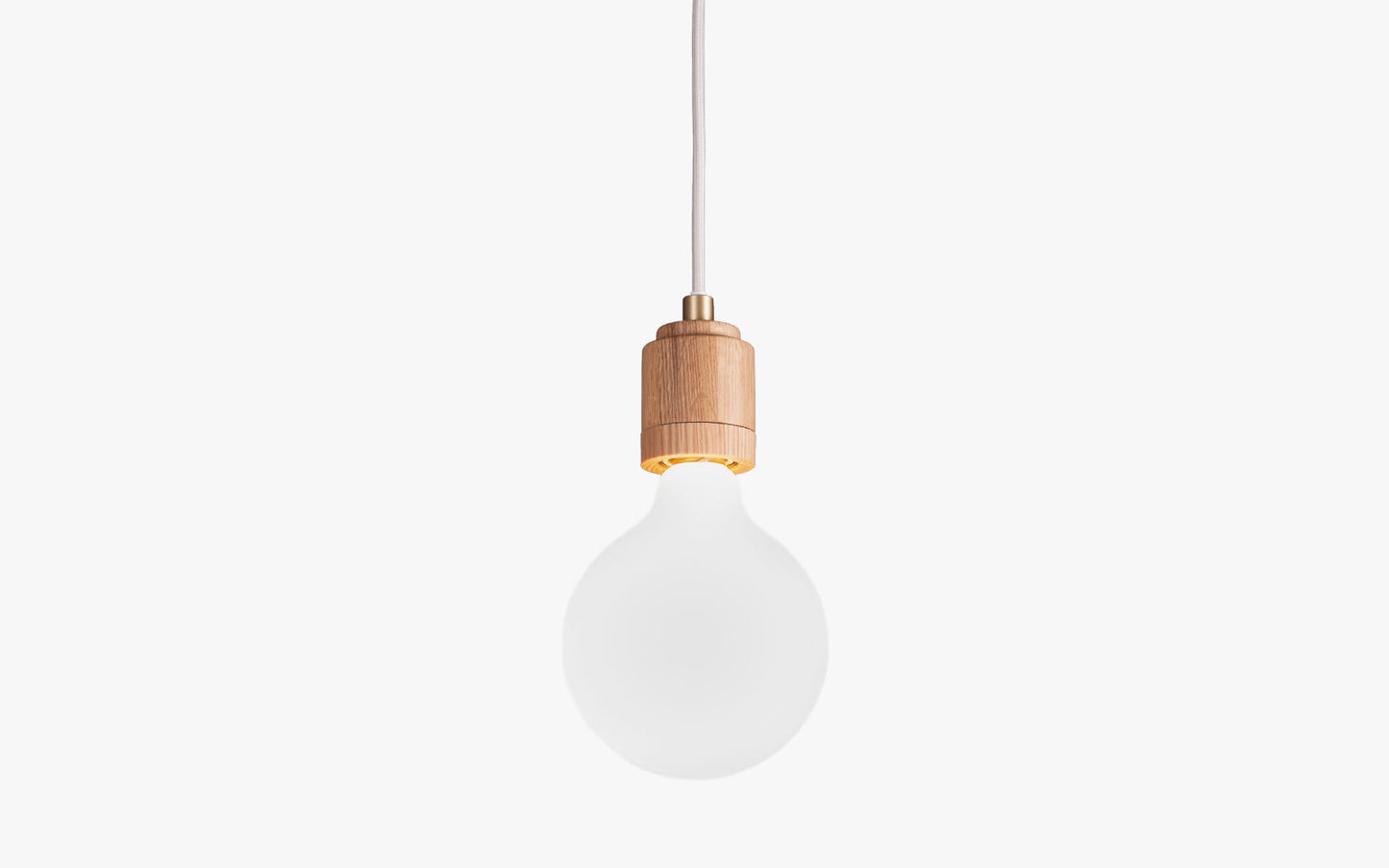 Norden - Porcelain III Pendant - oak wood