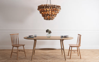 Shoal Chandelier - oak wood