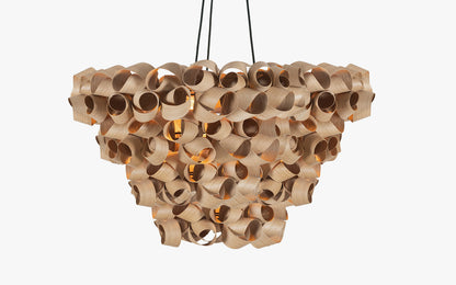 Shoal Chandelier - oak wood