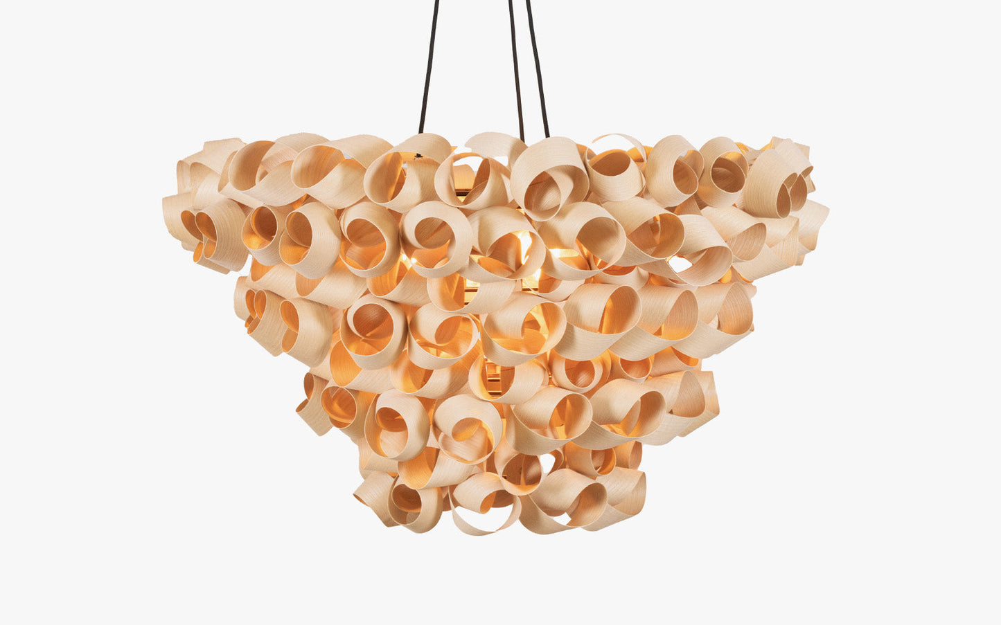 Shoal Chandelier - oak wood