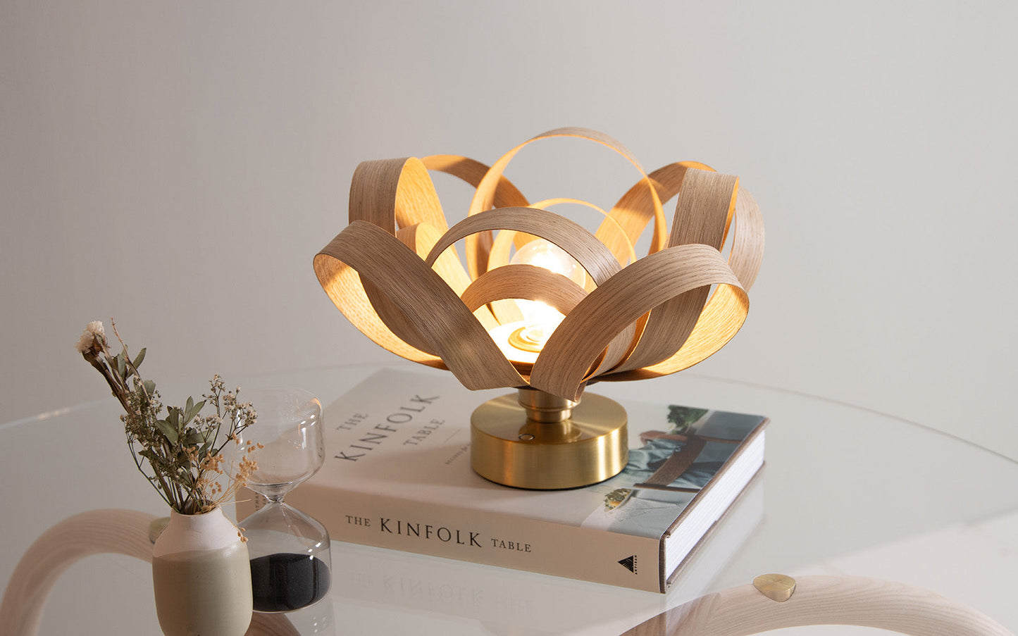Skipper Portable Table Light - oak wood