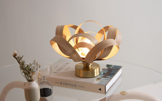 Skipper Portable Table Light - oak wood