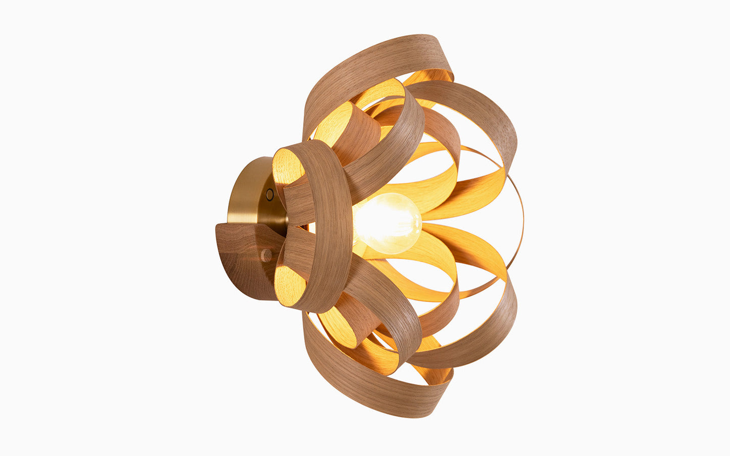 Skipper Wireless Wall Light - oak wood